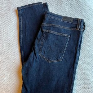 AG Adriano Goldschmied Mid Rise Prima Cigarette 31R, blue jean.